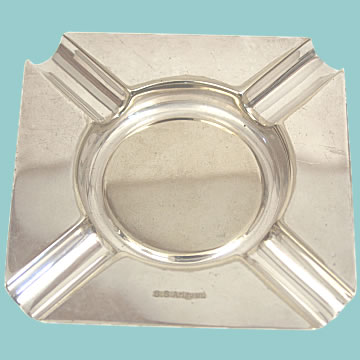 Silver Plate Ashtray named to SS Ariguani - Click for the bigger picture