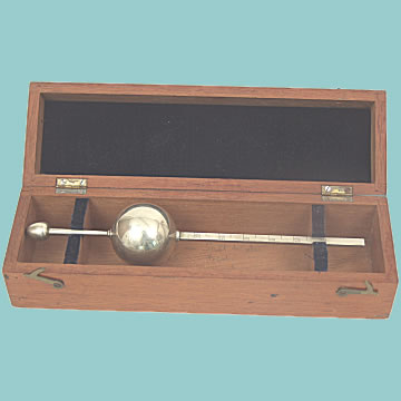Marine Hydrometer manufactured by T. Ainsley, South Shields - Click for the bigger picture