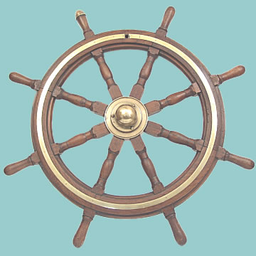 Large 8 Spoke Ship's Wheel - Click for the bigger picture