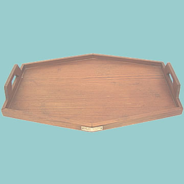 Tray with applied Brass Plaque - Click for the bigger picture