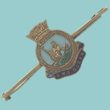 HMS Ocean Tie Pin - Click for the bigger picture
