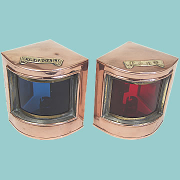 Port and Starboard Navigation Lamps - Click for the bigger picture