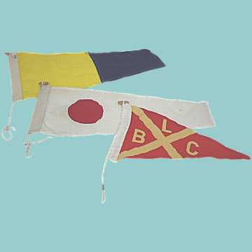 Ship's Pennant and Signal Flags - Click for the bigger picture