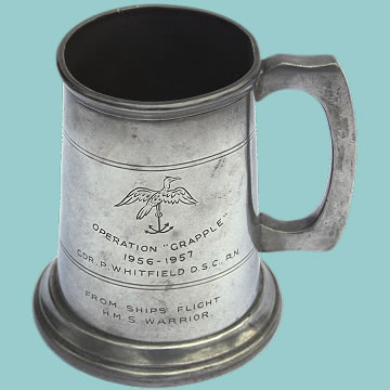 HMS Warrior/Operational Grapple Presentation Tankard - Click for the bigger picture