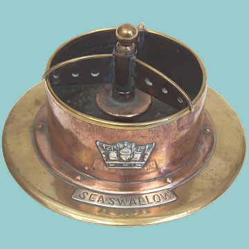 Trench Art Ashtray named to Sea Swallow - Click for the bigger picture