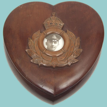 Royal Naval Trench Art Box - Click for the bigger picture