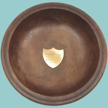 Presentation Bowl named to SS Hobson's Bay - Click for the bigger picture