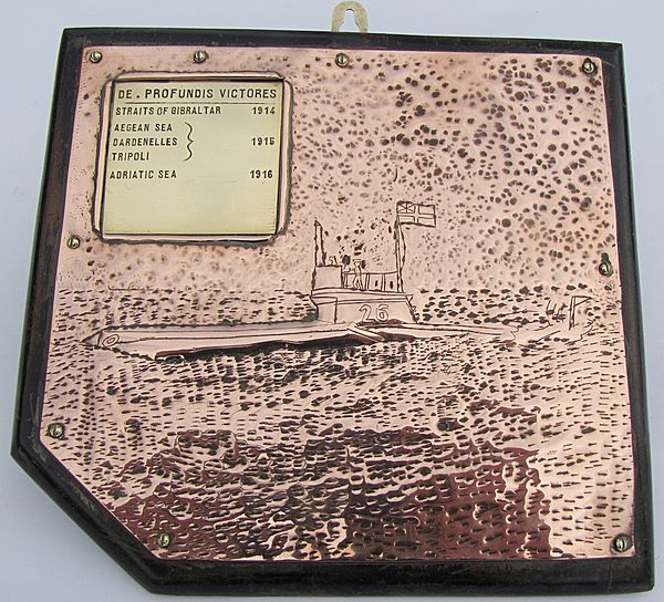 WWI Royal Navy Trench Art Unofficial Honours Board - Click for the bigger picture