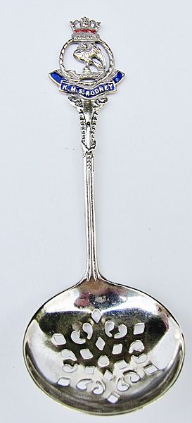 HMS Rodney Tea Spoon - Click for the bigger picture