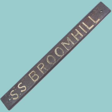 S.S. Broomhill Wooden Plaque - Click for the bigger picture