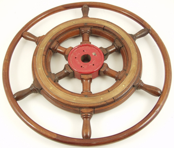 Ship's Wheel with outer rim - Click for the bigger picture