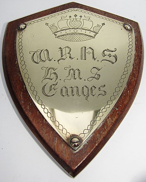 W.R.N.S. HMS Ganges Brass Plaque - Click for the bigger picture