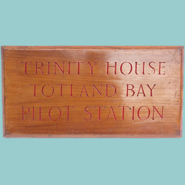 Trinity House Totland Bay Pilot Station Sign Board - Click for the bigger picture
