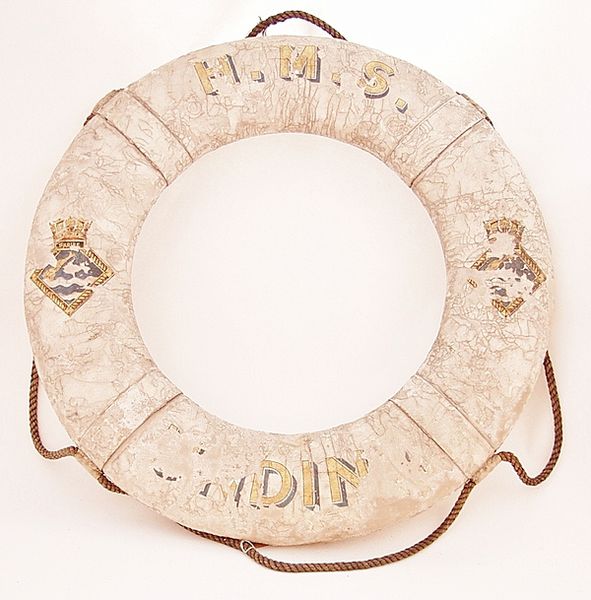 HMS Undine Royal Navy Life Ring - Click for the bigger picture