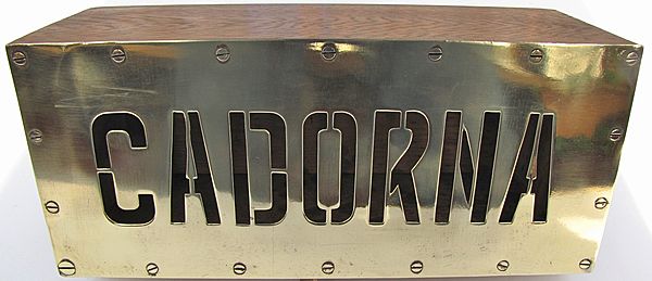 Name Box from Italian Cruiser Luigi Cadorna - Click for the bigger picture