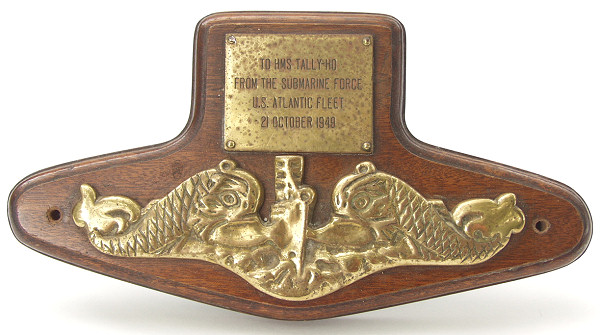 HMS Tally-Ho Presentation Plaque - Click for the bigger picture