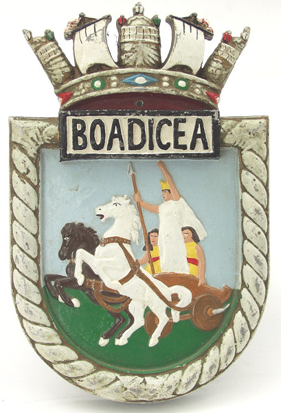 HMS Boadicea Boat Badge - Click for the bigger picture