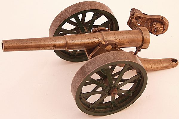 Trench Art Field Cannon Model - Click for the bigger picture