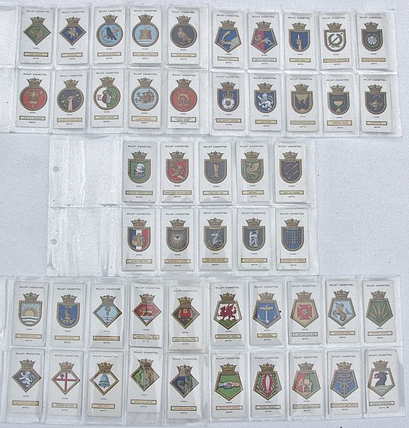 Wills' Ships' Crest Cigarette Cards - Click for the bigger picture