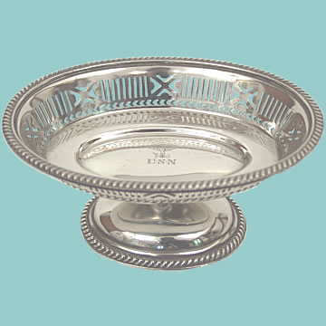 US Navy Silver Plated Dish - Click for the bigger picture