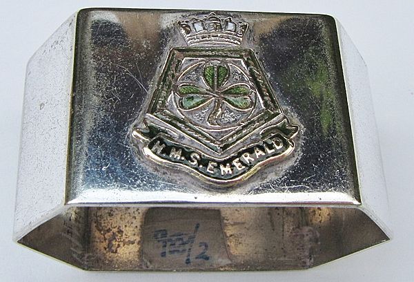 HMS Emerald Napkin ring - Click for the bigger picture