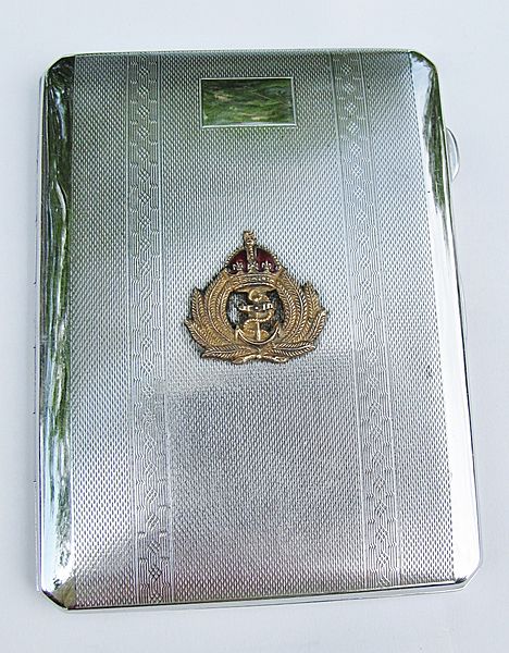 Royal Navy Cigarette case - Click for the bigger picture