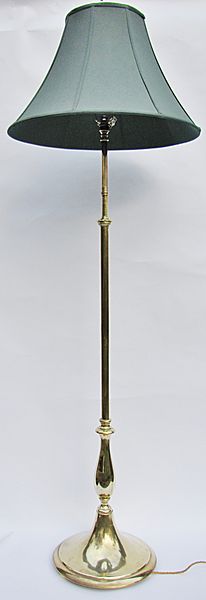 Telescopic Brass Standard Lamp - Click for the bigger picture