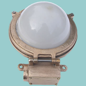 WWII Ship's Bulkhead Lantern - Click for the bigger picture