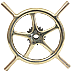 Solid Brass Ship's Helm - Click for the bigger picture