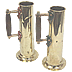 Pair of Ship's Engine Room Brass Jugs - Click for the bigger picture