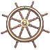 Large 8 Spoke Ship's Wheel - Click for the bigger picture