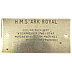 HMS Ark Royal Brass Plaque - Click for the bigger picture