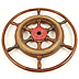 Ship's Wheel with outer rim - Click for the bigger picture