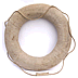 Ship's Cork Life Ring with Linen Cover - Click for the bigger picture