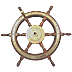 Fine 6 Spoke Ship's Wheel - Click for the bigger picture