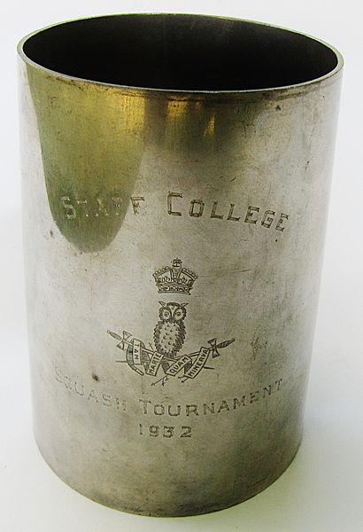 Combined Services Staff College Pewter Tankard 1932 - Click for the bigger picture